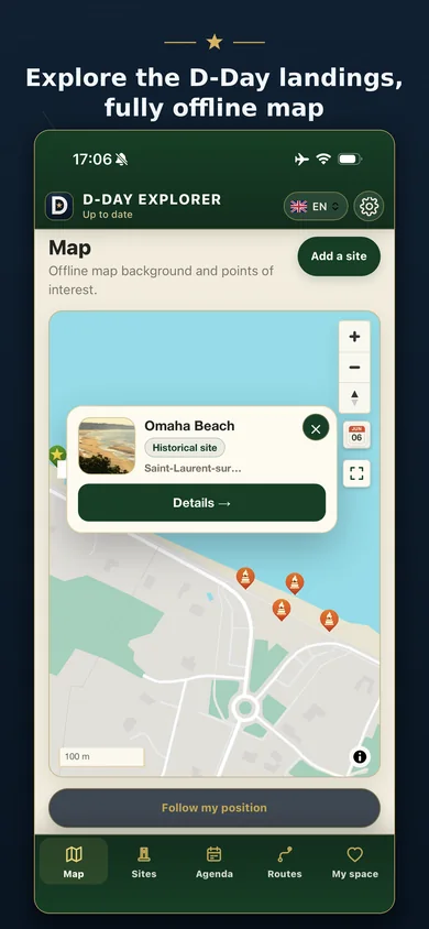Interactive map — D-Day Explorer